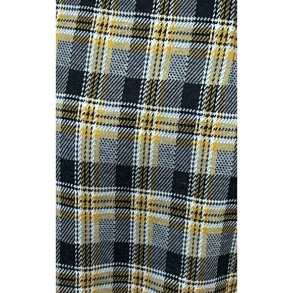 (5 for $25) Urban Outfitters Kinsley Pull-On Mini Skirt In Yellow Plaid - Picture 7 of 8